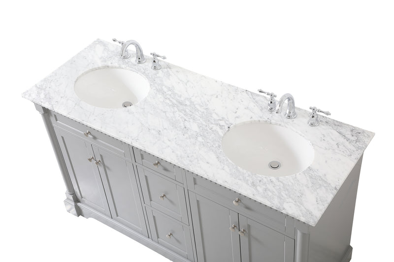 Elegant Lighting VF53060DGR Bathroom Vanity Set, Grey