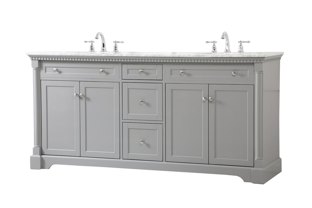 Elegant Lighting VF53072DGR Bathroom Vanity Set, Grey