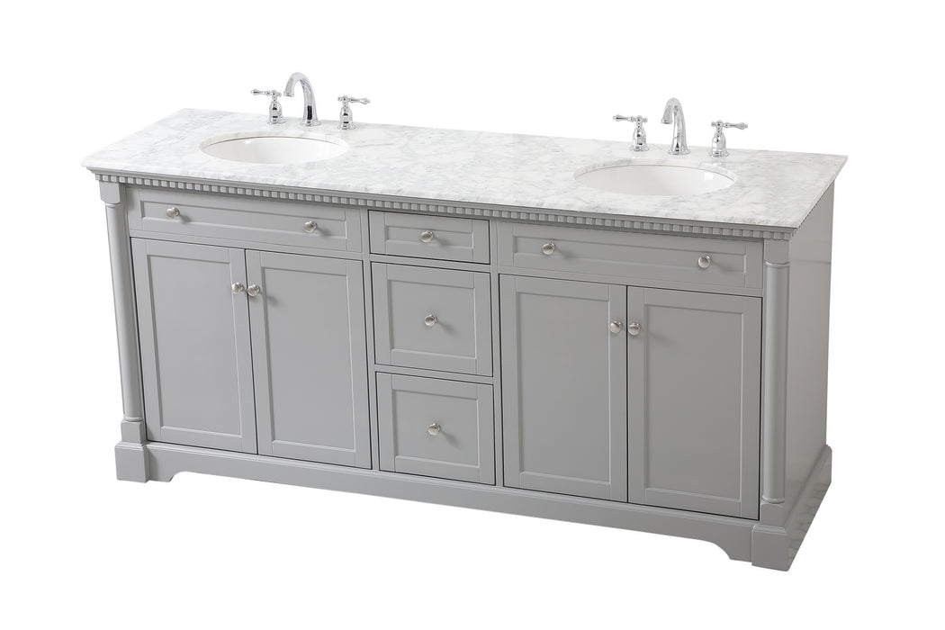 Elegant Lighting VF53072DGR Bathroom Vanity Set, Grey