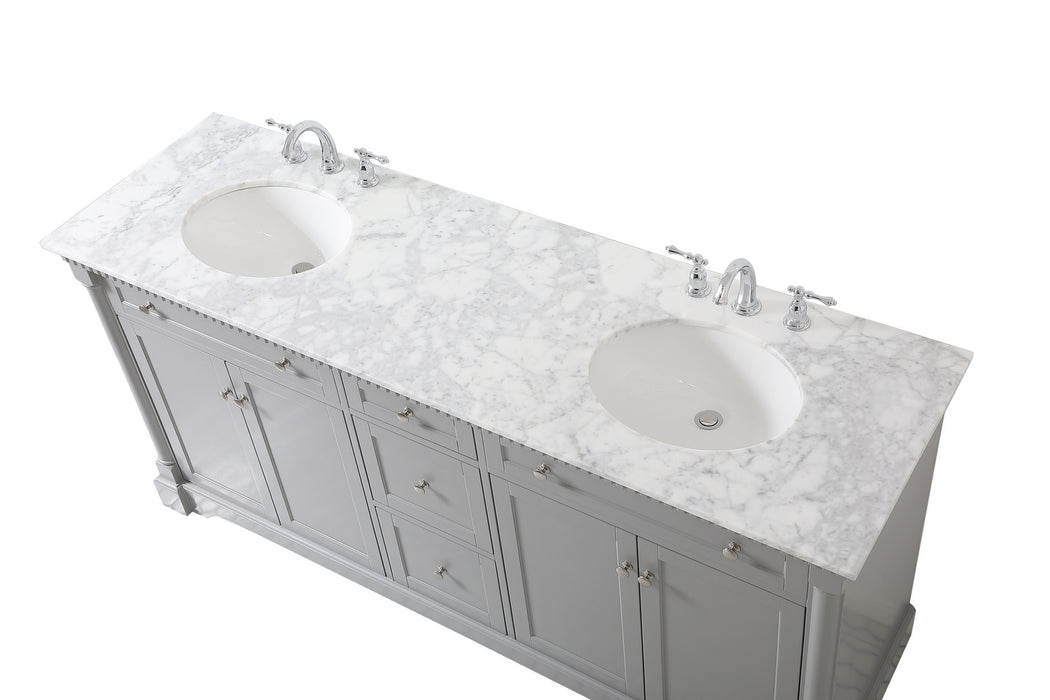 Elegant Lighting VF53072DGR Bathroom Vanity Set, Grey