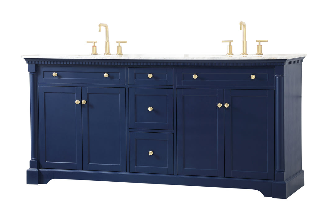Elegant Lighting VF53072DBL Bathroom Vanity Set, Blue