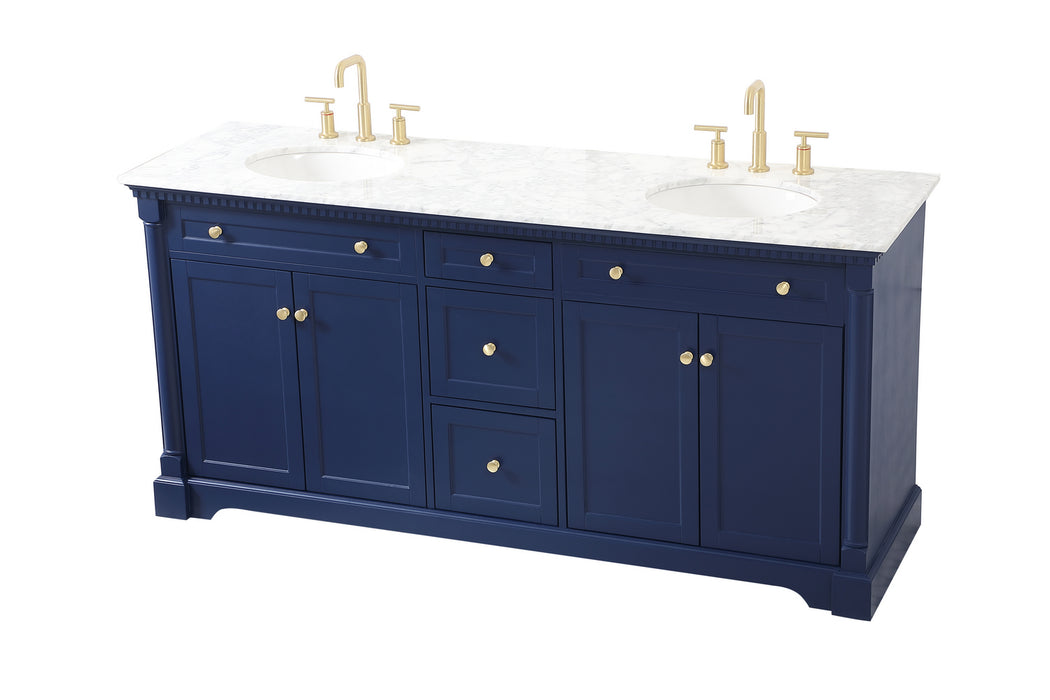 Elegant Lighting VF53072DBL Bathroom Vanity Set, Blue
