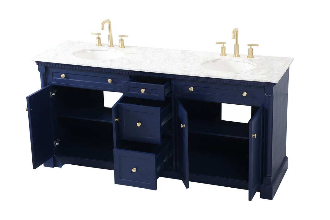 Elegant Lighting VF53072DBL Bathroom Vanity Set, Blue