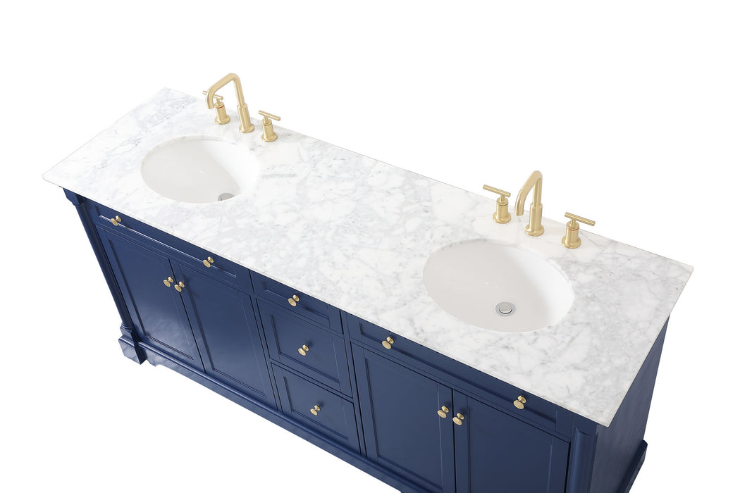 Elegant Lighting VF53072DBL Bathroom Vanity Set, Blue