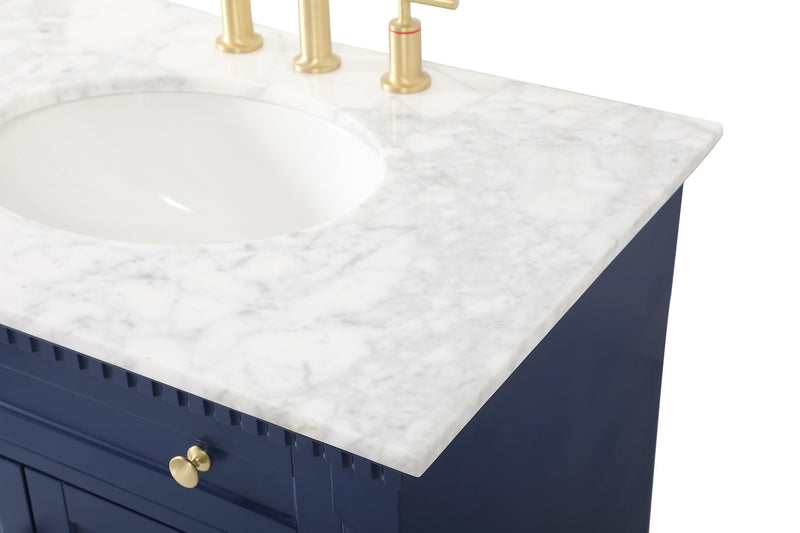 Elegant Lighting VF53072DBL Bathroom Vanity Set, Blue