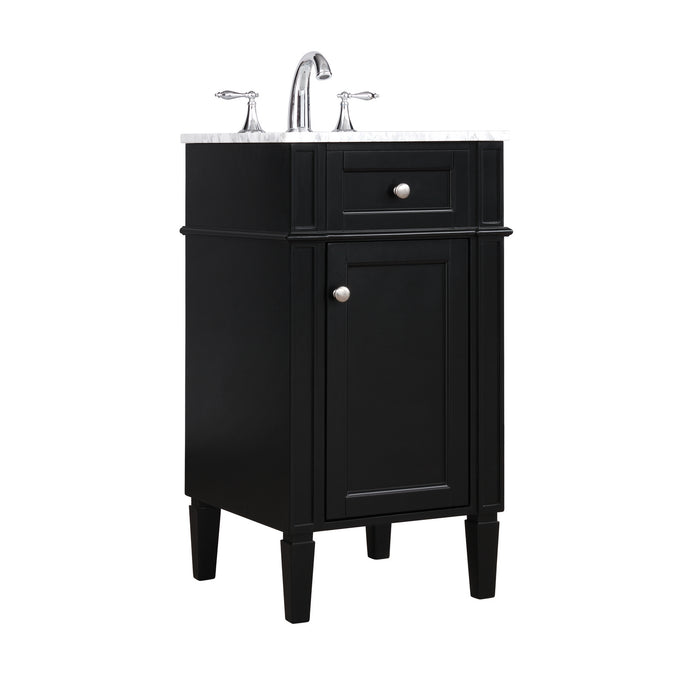 Elegant Lighting VF12518BK Bathroom Vanity Set, Black