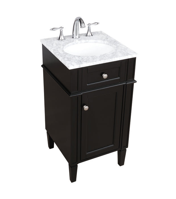 Elegant Lighting VF12518BK Bathroom Vanity Set, Black
