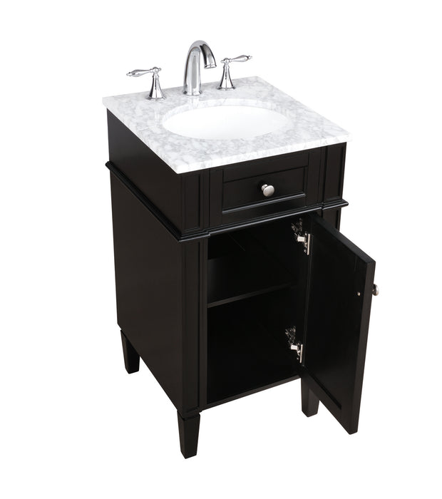 Elegant Lighting VF12518BK Bathroom Vanity Set, Black