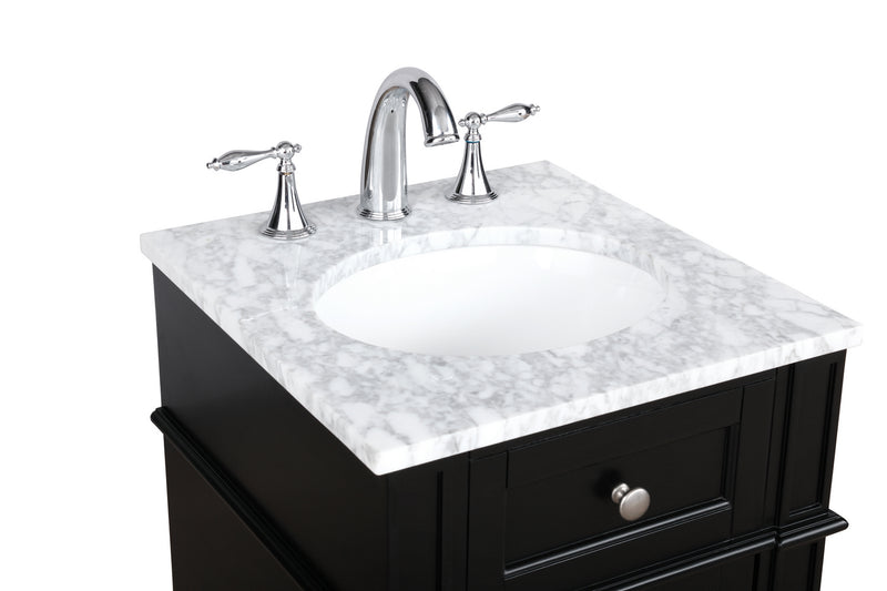Elegant Lighting VF12518BK Bathroom Vanity Set, Black
