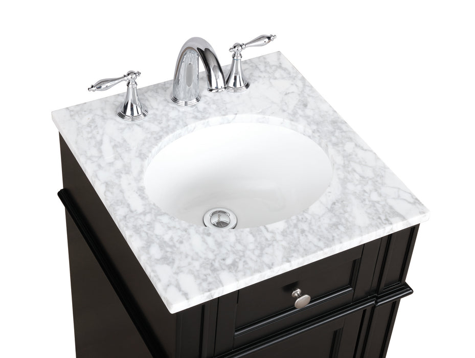 Elegant Lighting VF12518BK Bathroom Vanity Set, Black