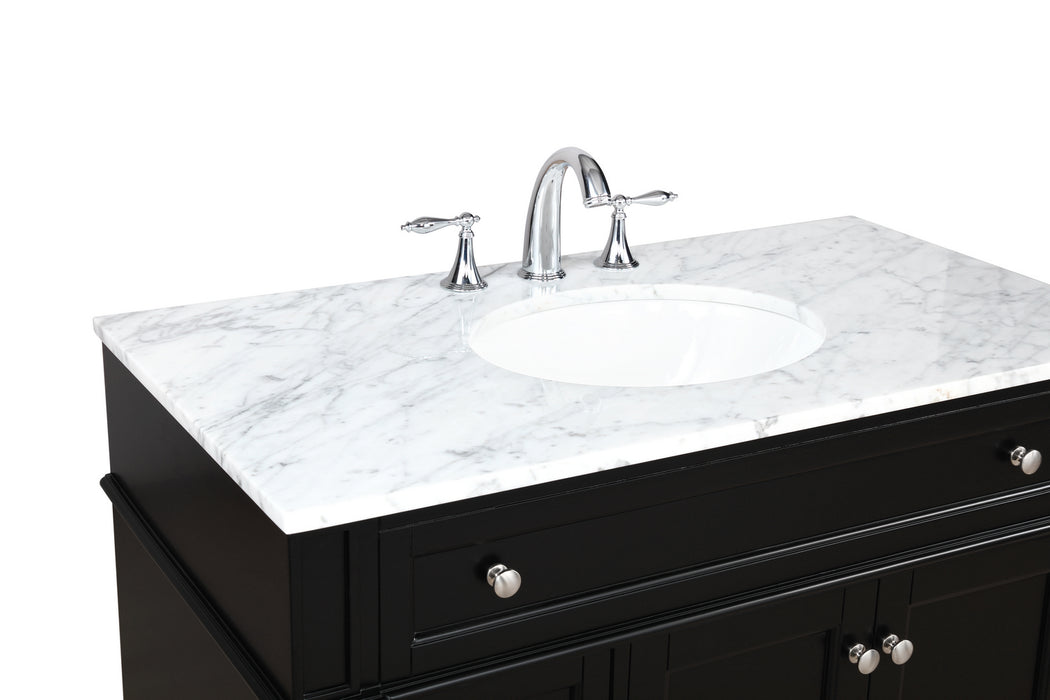 Elegant Lighting VF12540BK Bathroom Vanity Set, Black