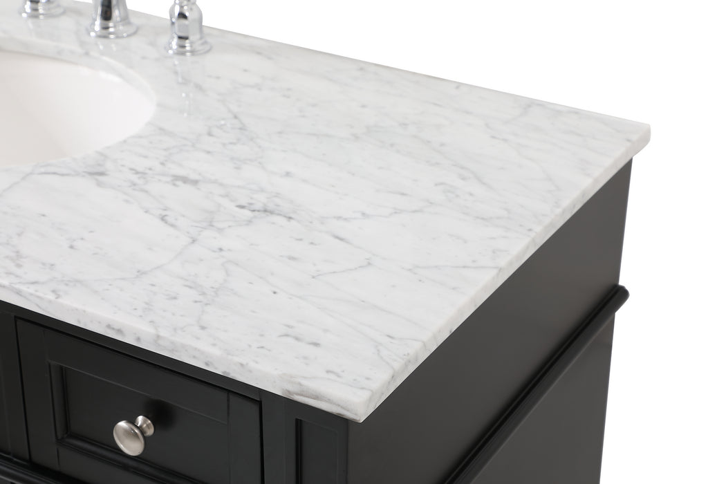 Elegant Lighting VF12548BK Bathroom Vanity Set, Black