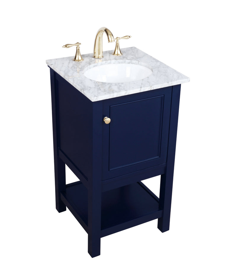 Elegant Lighting VF27019BL Bathroom Vanity Set, Blue