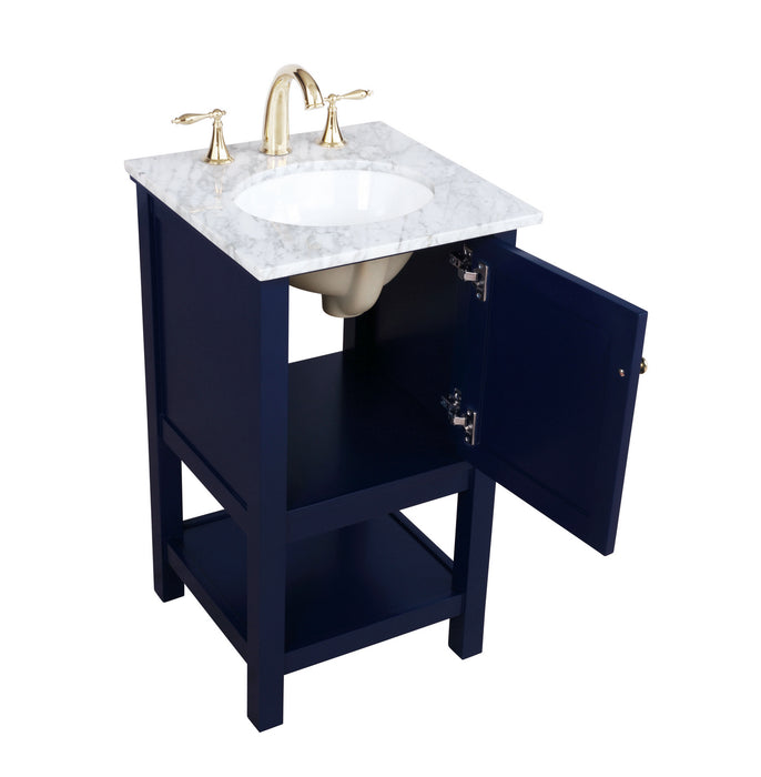 Elegant Lighting VF27019BL Bathroom Vanity Set, Blue