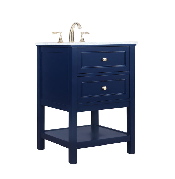 Elegant Lighting VF27024BL Bathroom Vanity Set, Blue