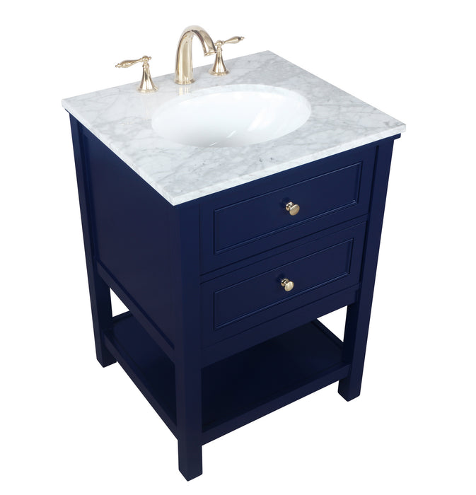 Elegant Lighting VF27024BL Bathroom Vanity Set, Blue