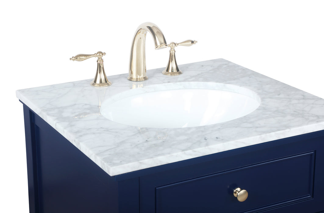 Elegant Lighting VF27024BL Bathroom Vanity Set, Blue