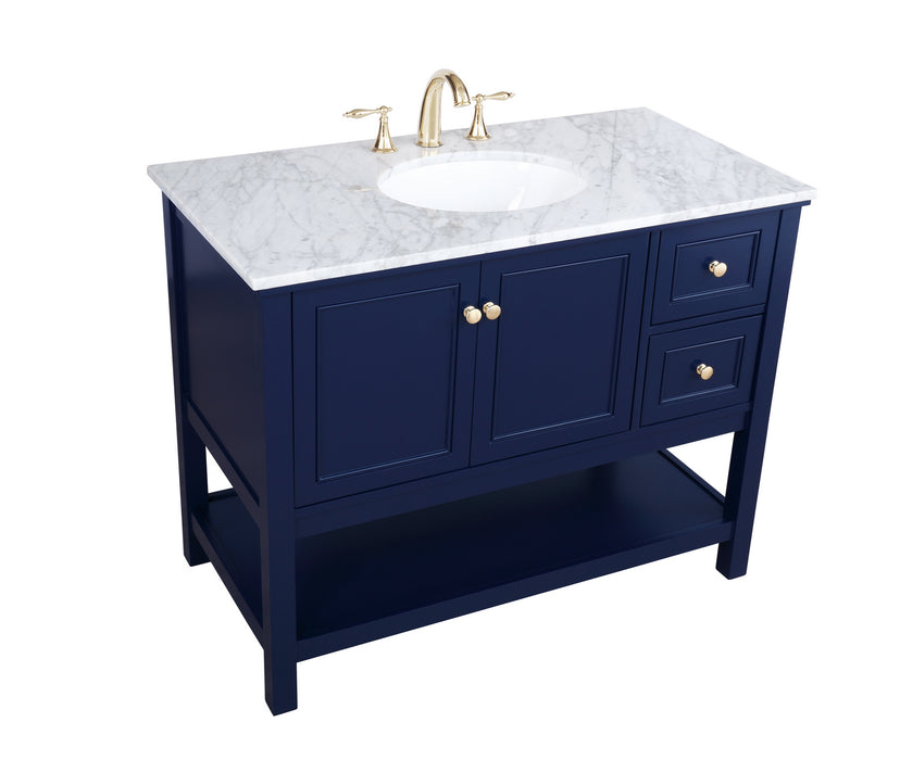 Elegant Lighting VF27042BL Bathroom Vanity Set, Blue