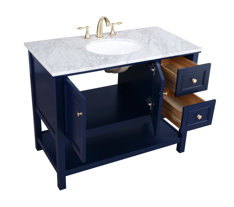 Elegant Lighting VF27042BL Bathroom Vanity Set, Blue