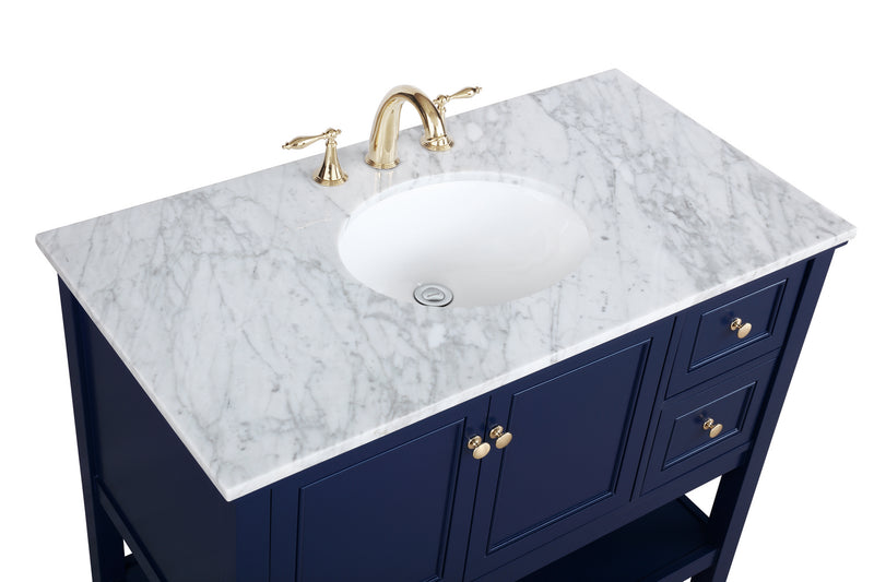 Elegant Lighting VF27042BL Bathroom Vanity Set, Blue