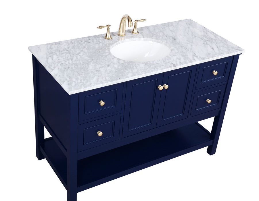 Elegant Lighting VF27048BL Bathroom Vanity Set, Blue