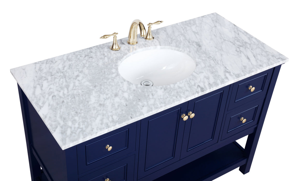 Elegant Lighting VF27048BL Bathroom Vanity Set, Blue