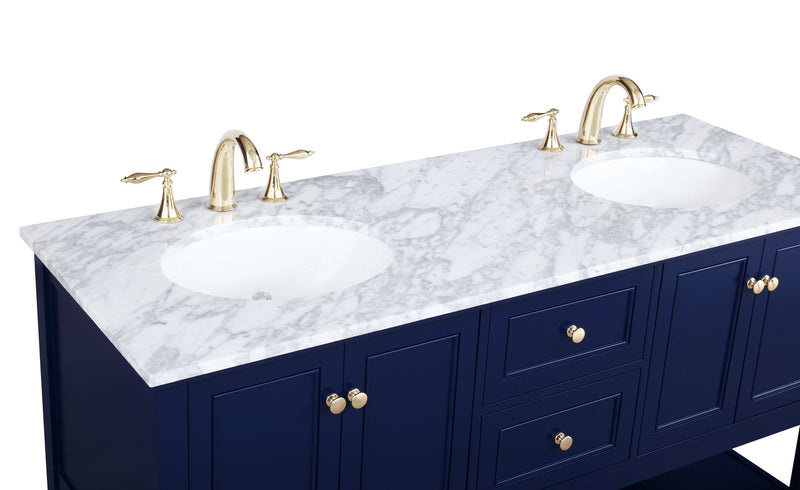 Elegant Lighting VF27060DBL Bathroom Vanity Set, Blue