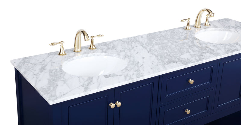 Elegant Lighting VF27072DBL Bathroom Vanity Set, Blue
