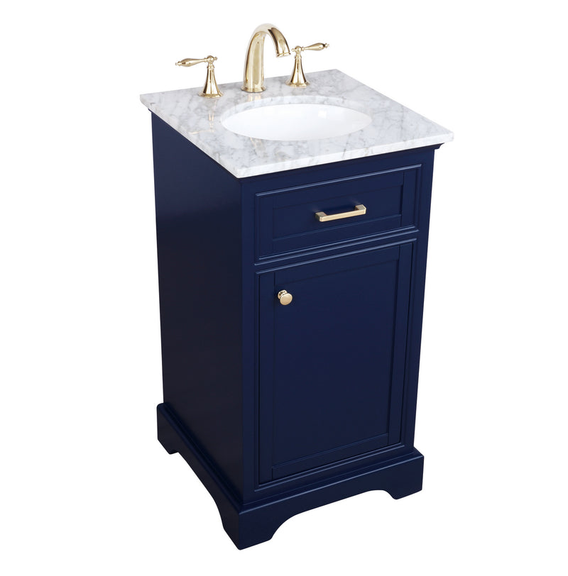 Elegant Lighting VF15019BL Bathroom Vanity Set, Blue