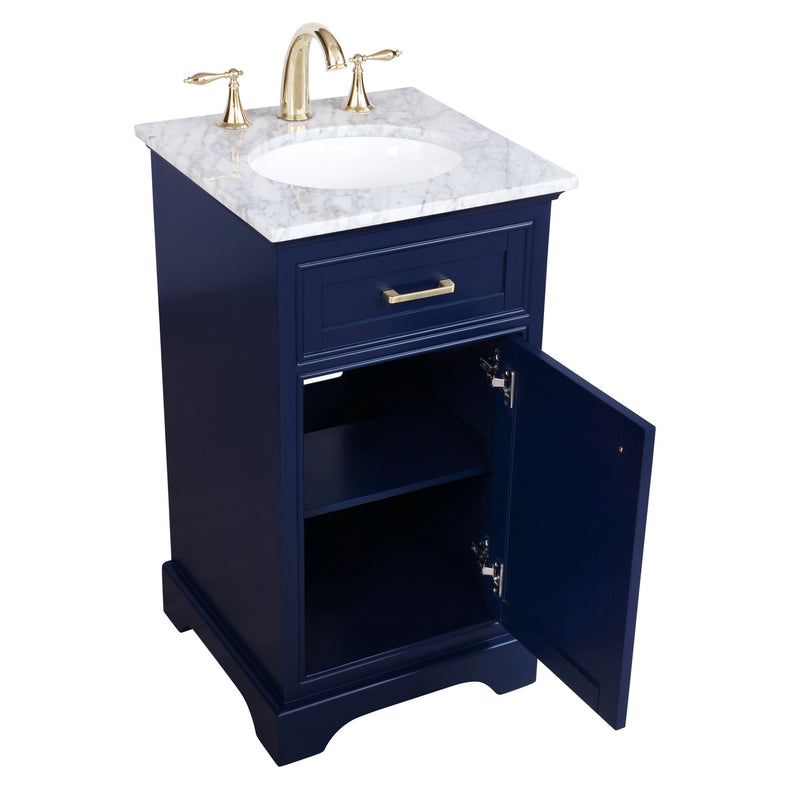 Elegant Lighting VF15019BL Bathroom Vanity Set, Blue