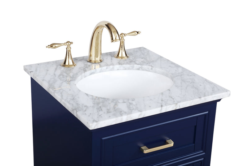 Elegant Lighting VF15019BL Bathroom Vanity Set, Blue