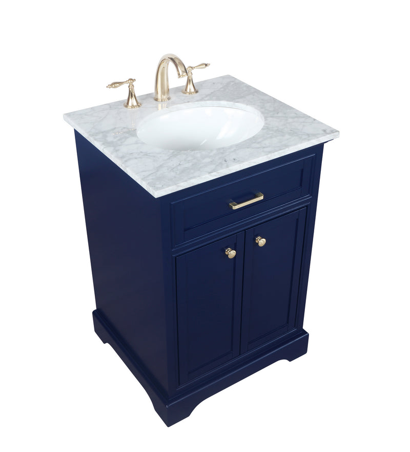 Elegant Lighting VF15024BL Bathroom Vanity Set, Blue
