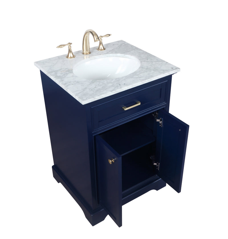 Elegant Lighting VF15024BL Bathroom Vanity Set, Blue
