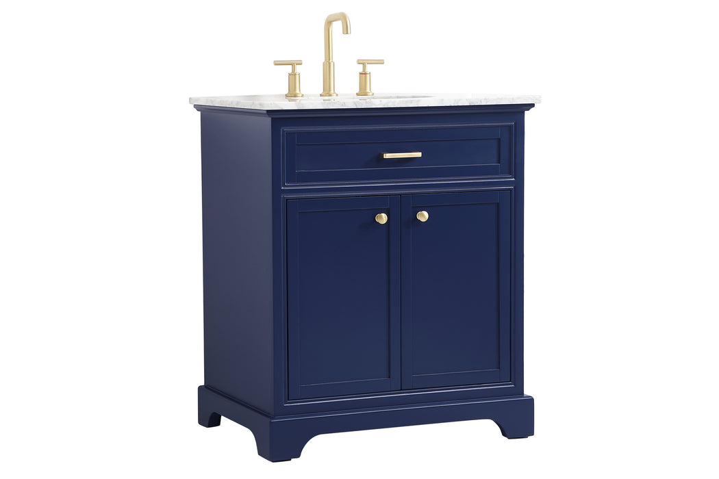 Elegant Lighting VF15030BL Bathroom Vanity Set, Blue