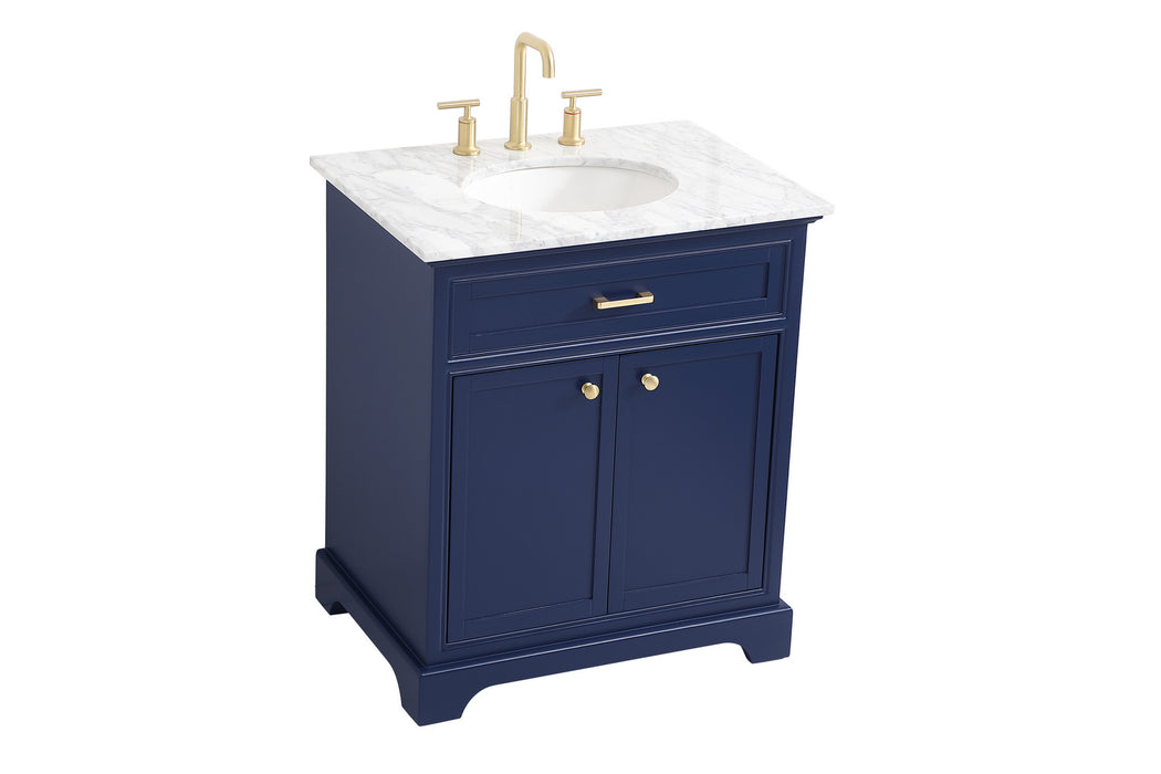 Elegant Lighting VF15030BL Bathroom Vanity Set, Blue