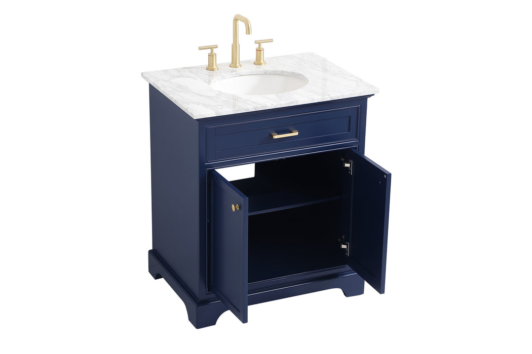 Elegant Lighting VF15030BL Bathroom Vanity Set, Blue