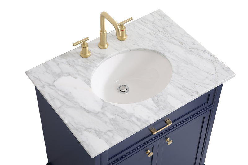 Elegant Lighting VF15030BL Bathroom Vanity Set, Blue