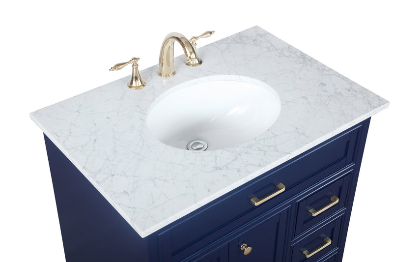 Elegant Lighting VF15032BL Bathroom Vanity Set, Blue