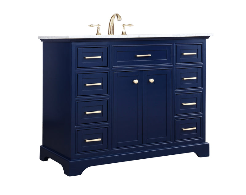 Elegant Lighting VF15042BL Bathroom Vanity Set, Blue
