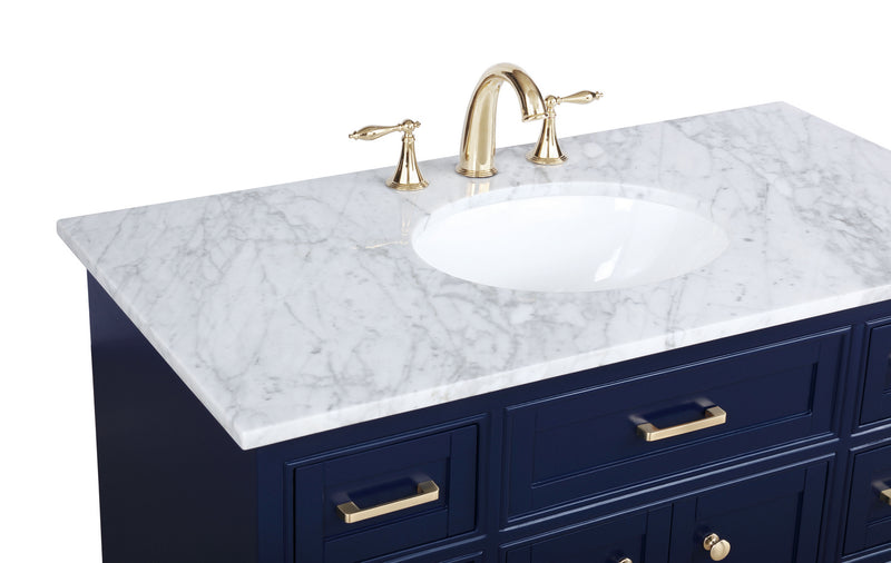 Elegant Lighting VF15042BL Bathroom Vanity Set, Blue