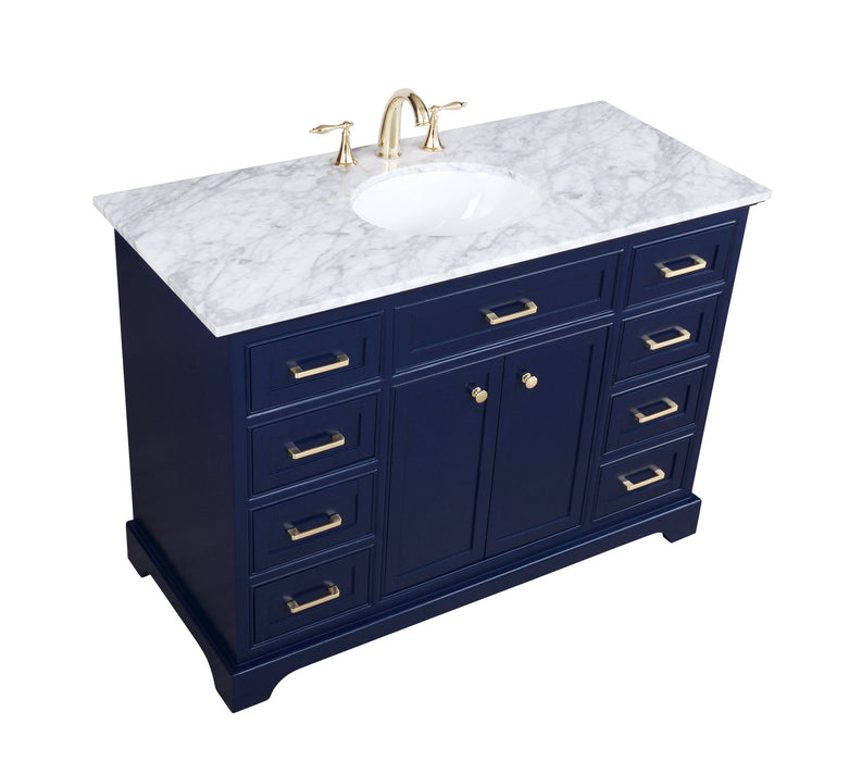 Elegant Lighting VF15048BL Bathroom Vanity Set, Blue