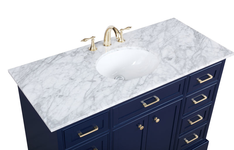 Elegant Lighting VF15048BL Bathroom Vanity Set, Blue