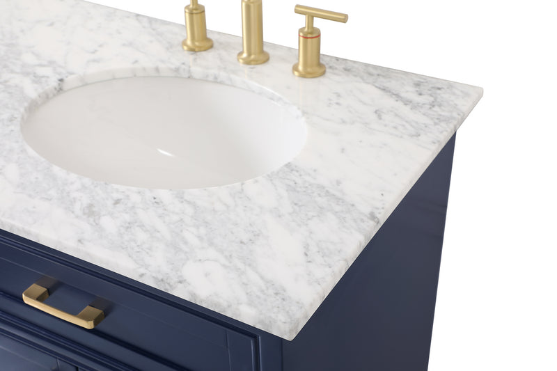 Elegant Lighting VF15060DBL Bathroom Vanity Set, Blue