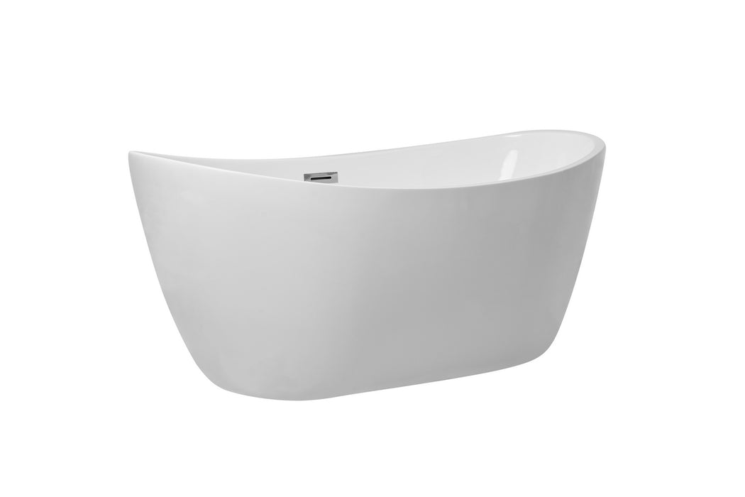 Elegant Lighting BT10354GW Bathtub, Glossy White