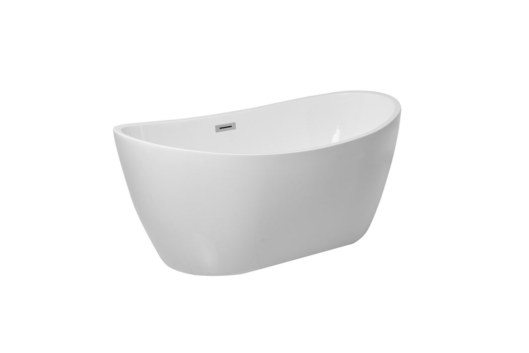 Elegant Lighting BT10354GW Bathtub, Glossy White