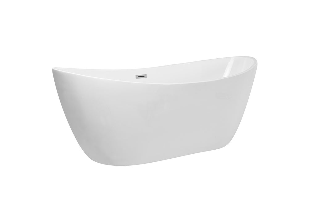 Elegant Lighting BT10372GW Bathtub, Glossy White