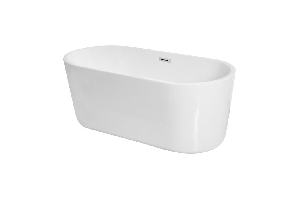 Elegant Lighting BT10659GW Bathtub, Glossy White