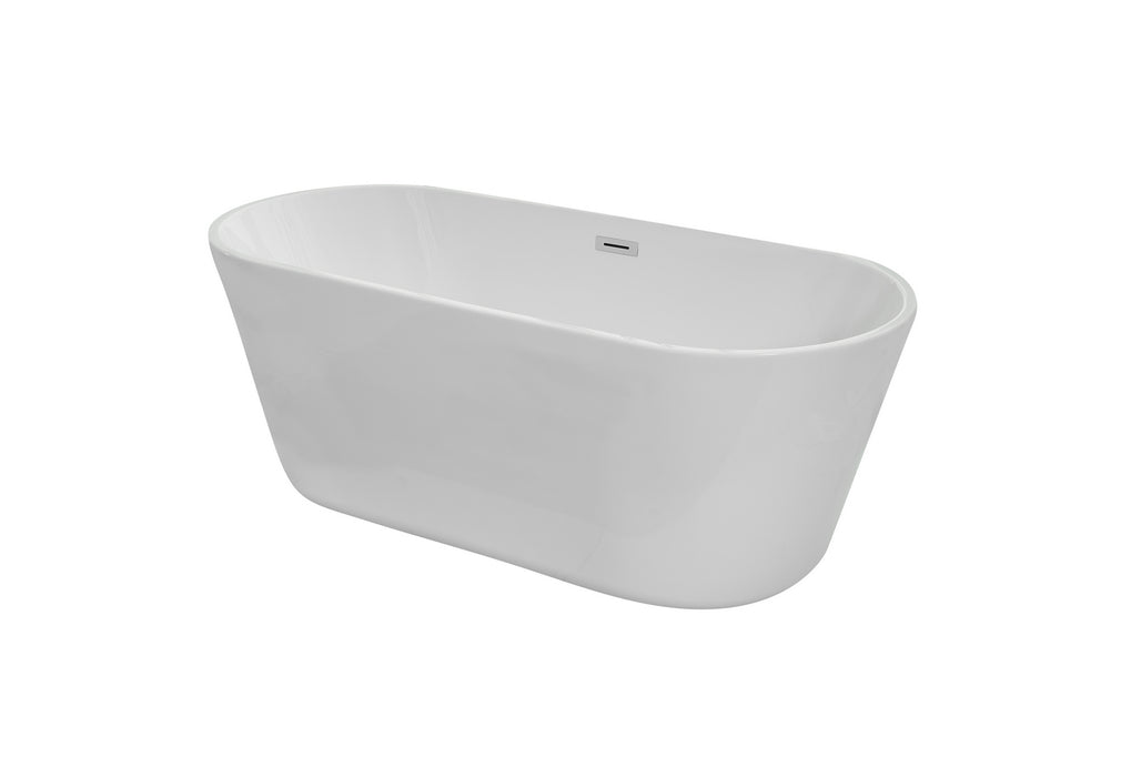 Elegant Lighting BT10665GW Bathtub, Glossy White