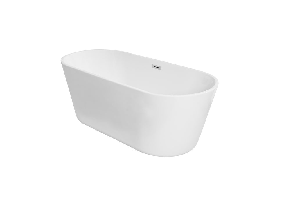 Elegant Lighting BT10665GW Bathtub, Glossy White