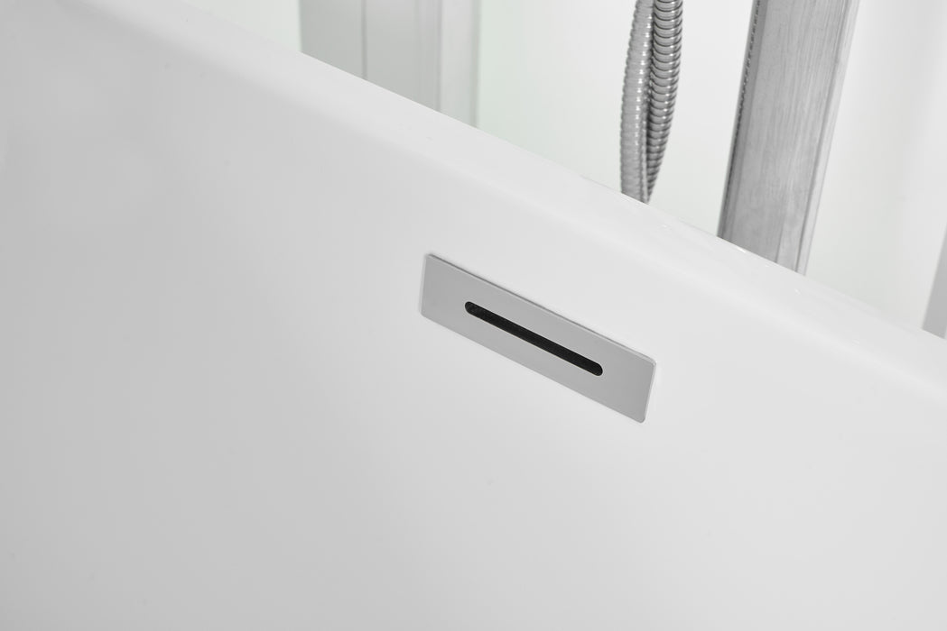 Elegant Lighting BT10665GW Bathtub, Glossy White